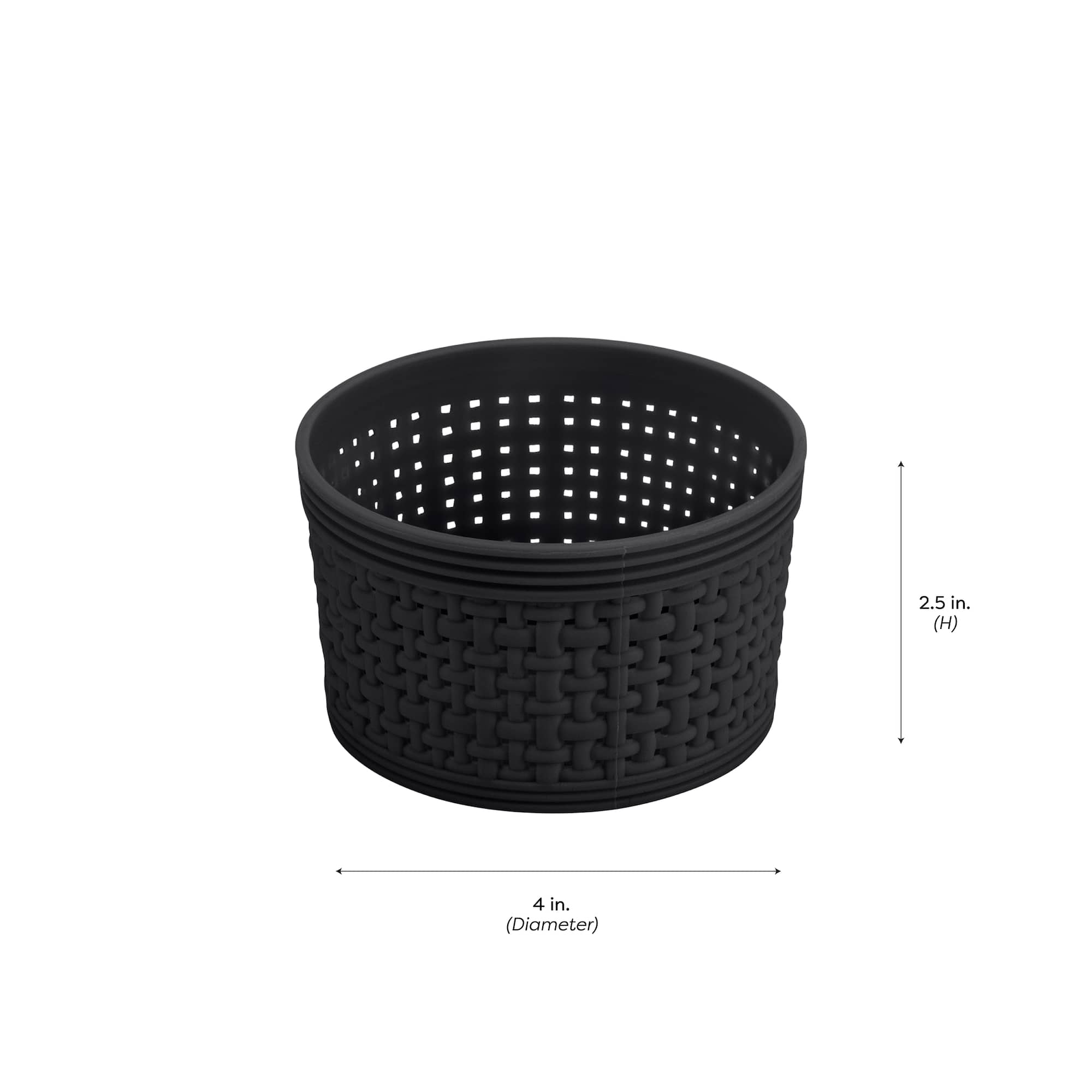 Simplify Black Plastic Organizing Set